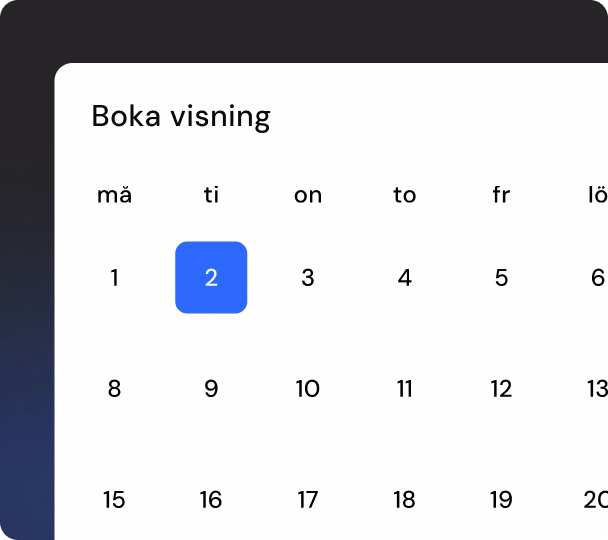 Steg 3: Boka visning och flytta in